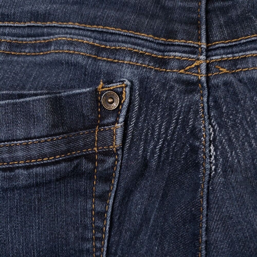 Democracy Jeans Womens 30x25 Size 4 Ab Tech Dark Wash Skinny Stretch Elastic - Picture 6 of 16